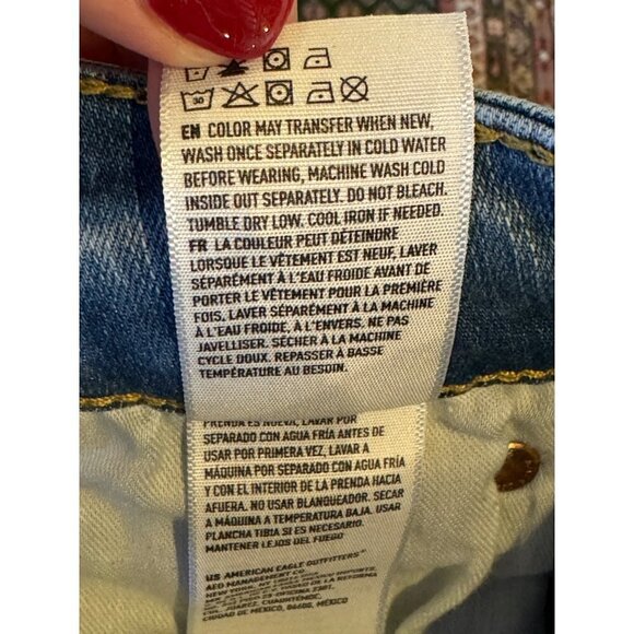 American‎ Eagle Mens Blue Light Wash Next Level Flex 5 Pocket Jeans Size 30 x 34 - Picture 10 of 10